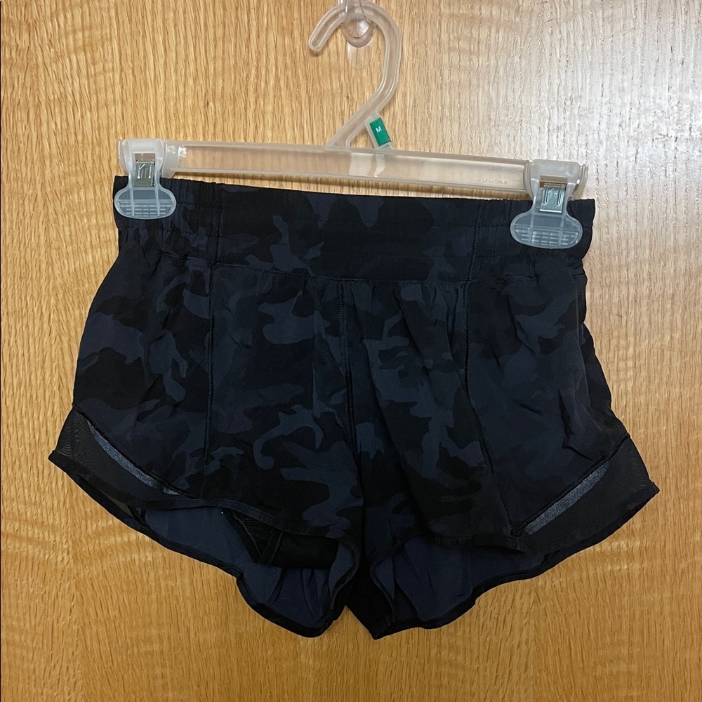 lululemon athletica Black Camouflage Athletic Shorts